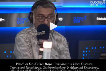 Watch as Dr Kaiser Raja, Consultant in Liver Diseases, Transplant Hepatology, Gastroenterology & Advanced Endoscopy, talks about all things Liver and the first successful Liver Transplant in Dubai right here at King’s College Hospital Dubai.