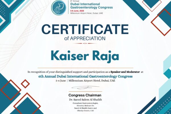 6th Annual Dubai International Gastroenterology Congress.